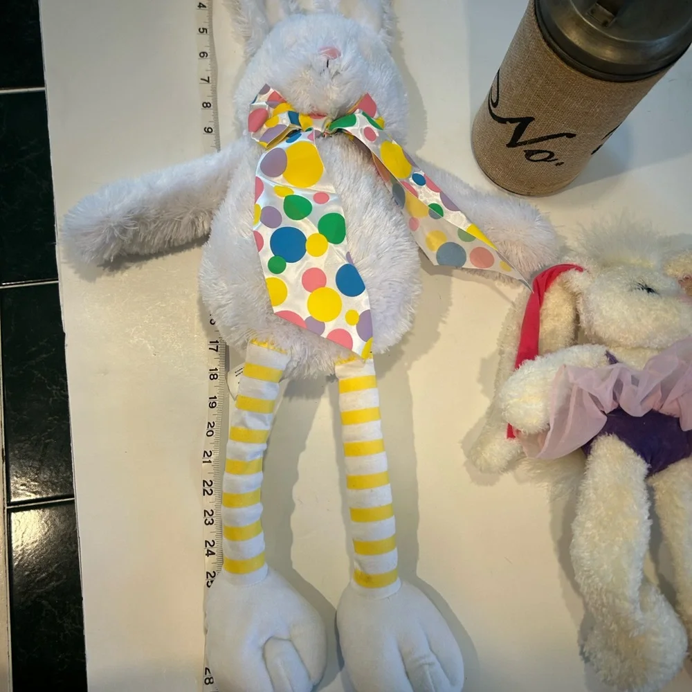 ADORABLE PLUSH FLOPPY BUNNY DUO